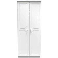 Welcome Furniture Pembrey 2Ft6In Plain Wardrobe - White