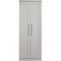 Welcome Furniture Ready Assembled York 2 Door Wardrobe In Grey Ash