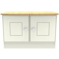 Tilly Ready Assembled Compact TV Unit Cream Ash/Oak