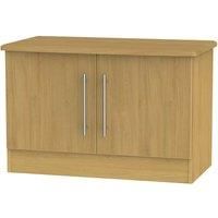 Edina Ready Assembled Compact TV Unit Modern Oak