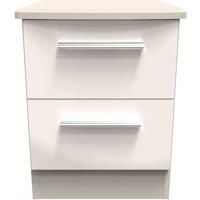 Ready Assembled Fourrisse 2 Drawer Locker - Kashmir Gloss