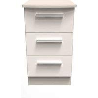 Ready Assembled Fourrisse 3 Drawer Locker - Kashmir Gloss