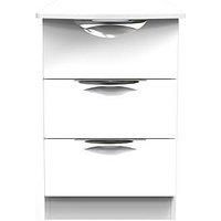 Indices 3Drawer Bedside Cabinet  White