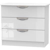 Indices 3 Drawer Chest  White