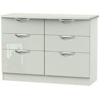 Indices 6Drawer Double Chest of Drawers  White/Grey