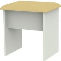 Indices Padded Stool  White