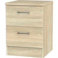 Yelanto 2Drawer Bedside Cabinet  Oak