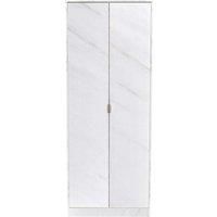 Hirato Ready Assembled 2 Door Wardrobe Marble