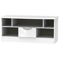 Indices 5-Shelf Open TV Unit - White/Grey