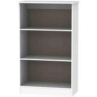 Welcome Furniture Ready Assembled Contrast Bookcase In White Gloss