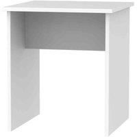 Welcome Furniture Ready Assembled Contrast Lamp Table In White Gloss