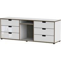 Jeoka 6Drawer TV Unit  White