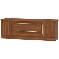 Siena Wide 2 Door 2 Drawer TV Unit - Noche Walnut