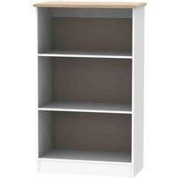 Welcome Furniture Ready Assembled Victoria Bookcase In White Ash & Oak