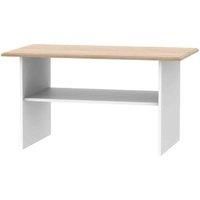 Welcome Furniture Ready Assembled Victoria Coffee Table In White Ash & Oak