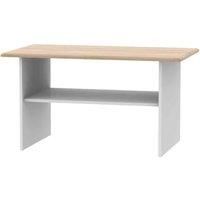Welcome Furniture Ready Assembled Victoria Coffee Table In Grey Matt & Oak