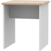 Welcome Furniture Ready Assembled Victoria Lamp Table In Grey Matt & Oak