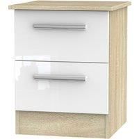 Ready Assembled 2 U Trent 2 Drawer Bedside (Ready Assembled) in White