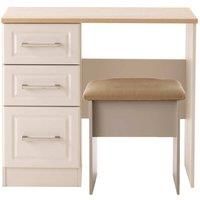 Trent Ready Assembled Vanity And Stool Kaschmir Ash And Oak