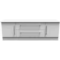 Siena Wide 2 Door 2 Drawer TV Unit - Grey