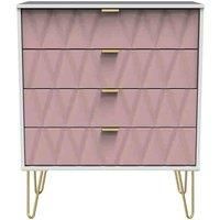 Ice 4 Drawer Chest - Pink