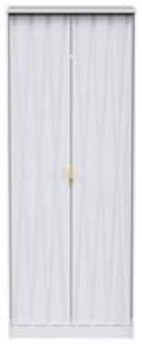 Ice 2 Door Wardrobe  White