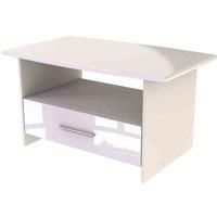 Welcome Furniture Ready Assembled Knightsbridge Bottom Drawer Coffee Table In White Gloss