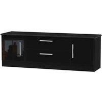 Kensington Wide 2 Door 2 Drawer TV Unit - Black