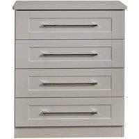 Welcome Furniture Ready Assembled York 4 Drawer Chest In Kashmir Ash