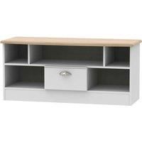 Tilly Ready Assembled 1 Drawer TV And Media Unit Grey