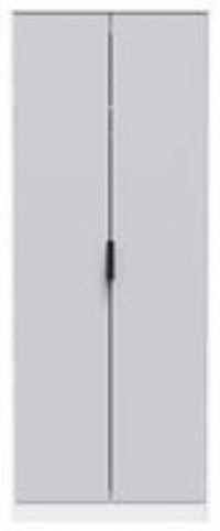 Hirato 2 Door Grey/White Wardrobe