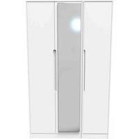 Swift Toronto Part Assembled 3 Door Mirrored Wardrobe
