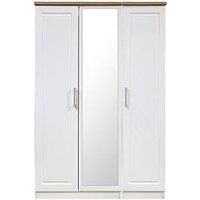 Swift Regent Part Assembled 3 Door Mirrored Wardrobe