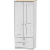 Ready Assembled Tilly 2 Door 2 Drawer Wardrobe Grey