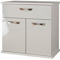 Swift Neptune Ready Assembled High Gloss Compact Sideboard  Grey