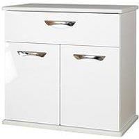 Swift Neptune Ready Assembled High Gloss Compact Sideboard - White