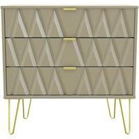 Copenhagen Ready Assembled Three Drawer Chest Mushroom