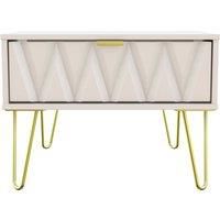 Copenhagen Ready Assembled One Drawer Large Bedside Cabinet Kashmir