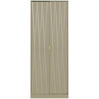 Copenhagen Ready Assembled Two Door Wardrobe Mushroom