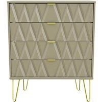 Ready Assembled Copenhagen Four Drawer Chest Mushroom