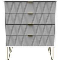 Copenhagen Ready Assembled Four Drawer Chest Shadow