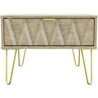 Copenhagen Ready Assembled One Drawer Large Bedside Cabinet Bardolino