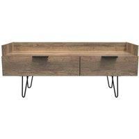 Ready Assembled Hirato Media Console Unit - Vintage Oak