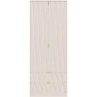 Copenhagen Ready Assembled Two Door Two Drawer Wardrobe Kashmir
