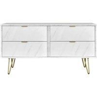 Ready Assembled 272342 Ds hirato 4drw bed box marb