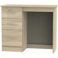 Coventry Ready Assembled 3 Drawer Vanity Dressing Table Bardolino Light Oak