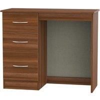 Coventry Ready Assembled 3 Drawer Vanity Dressing Table Noche Walnut