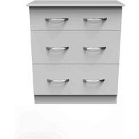 Welcome Furniture Ready Assembled 254068 Ds cov 3 drwr deep chest wht