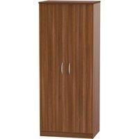 Ready Assembled Coventry 2 Door Wardrobe Noche Walnut
