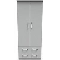 Hampshire 2 Drawer Double Wardrobe (Ready Assembeled)